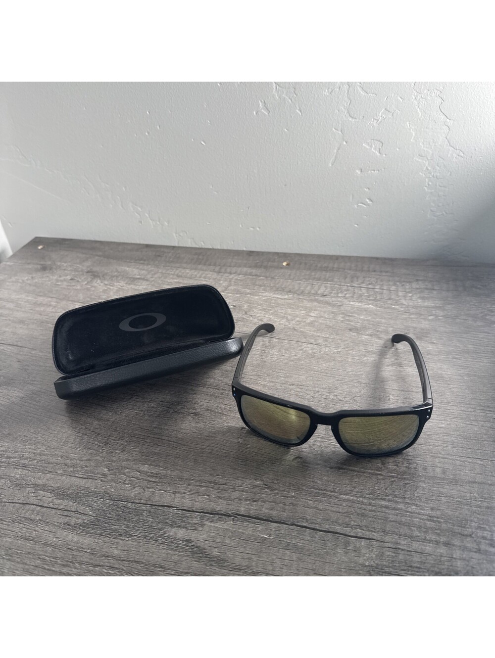 OAKLEY Holbrook Black Flag Logo Sunglasses OO9102 - T855 With Hard Case